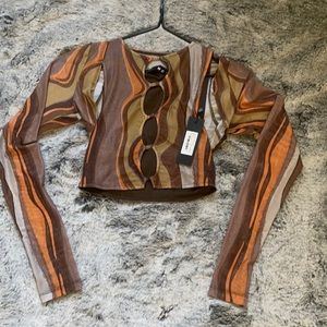 Brand new motel 70’s inspired 2-piece shirt. Size XS.